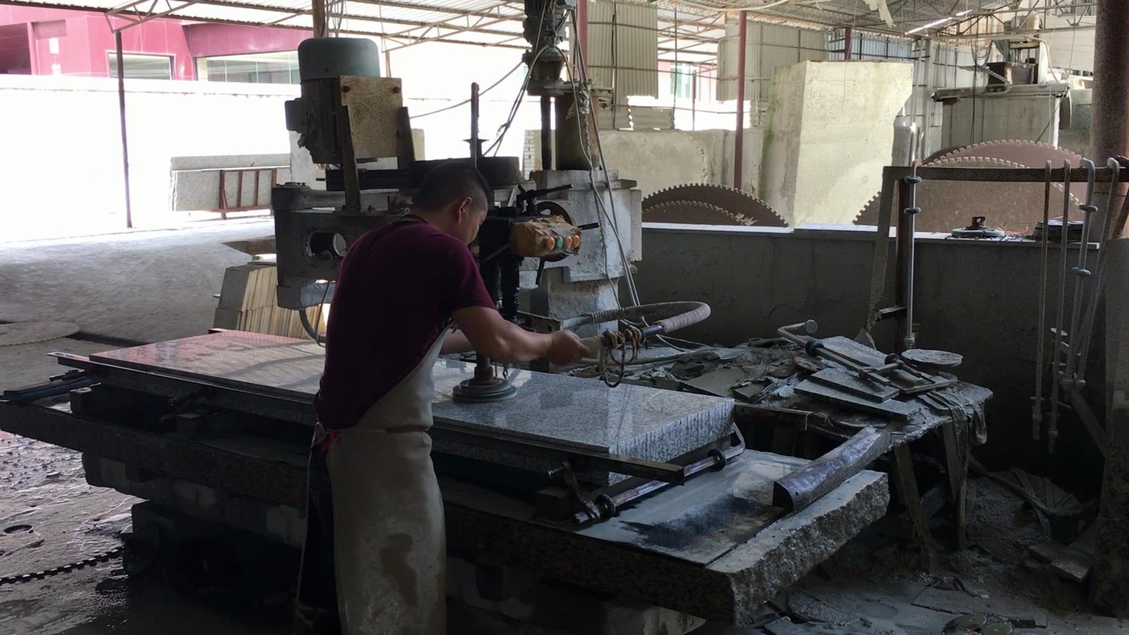 Arm polisher for stone Arm polisher for stone